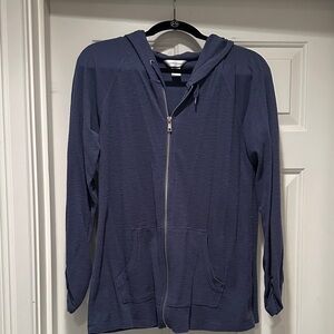 Christopher snd Banks medium Blue Zip-Up Hoodie.  Perfect condition